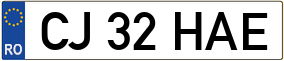 Trailer License Plate